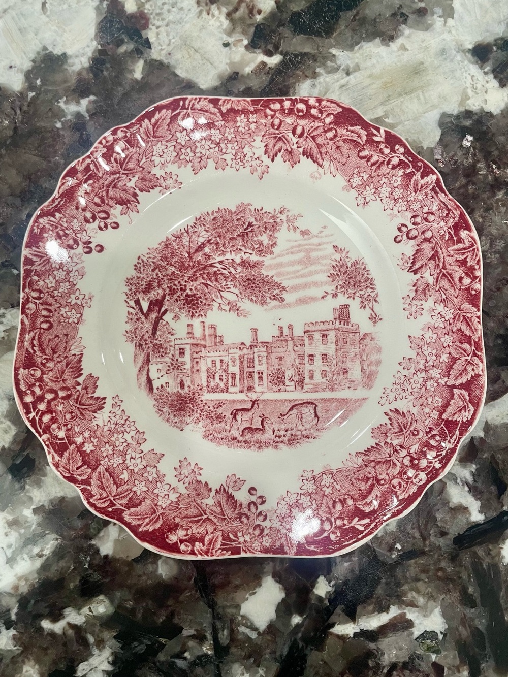 J & G Meakin “Romantic England” Penhurst Place, Kent Dinner Plate - Vintage